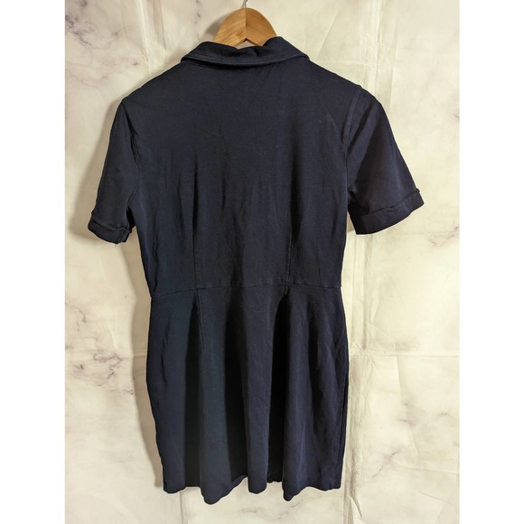 NEW YORK & COMPANY Navy Blue Button Down Casual Dress M - Picture 5 of 7